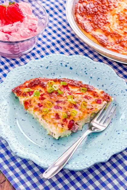 cottage cheese crustless quiche