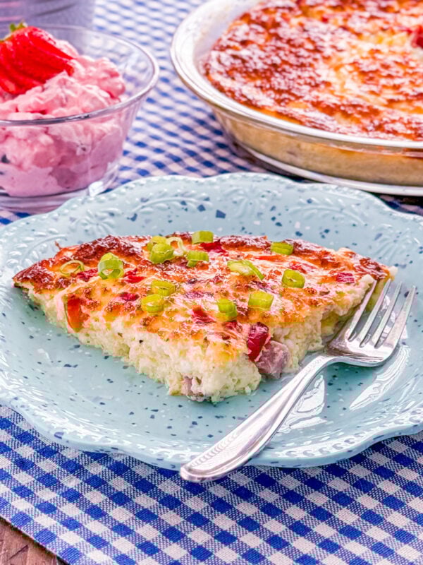 Crustless Cottage Cheese Quiche