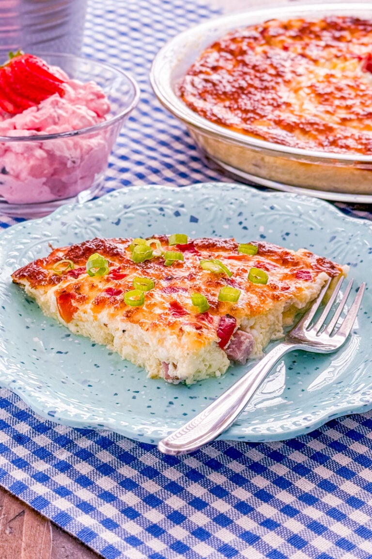 Cottage Cheese Crustless Quiche