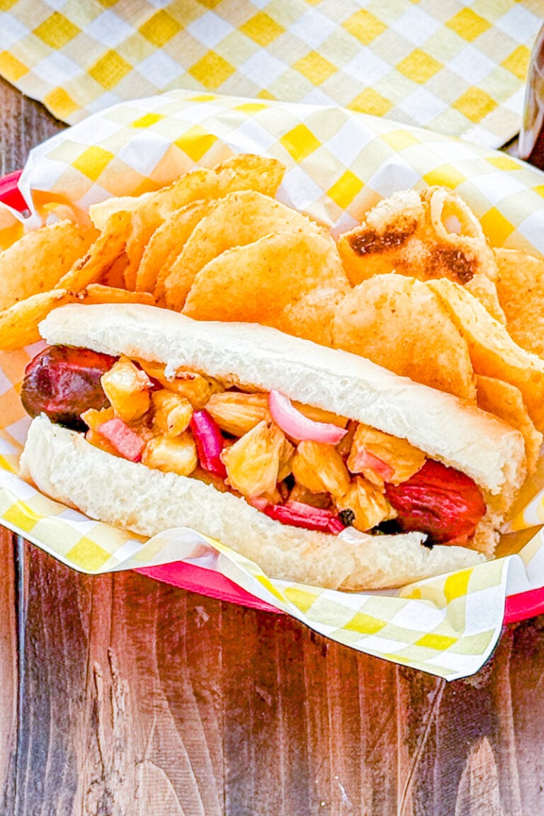 grilled hawaiian hot dogs