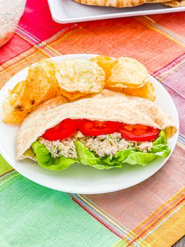 Dill Pickle Tuna Salad Pitas