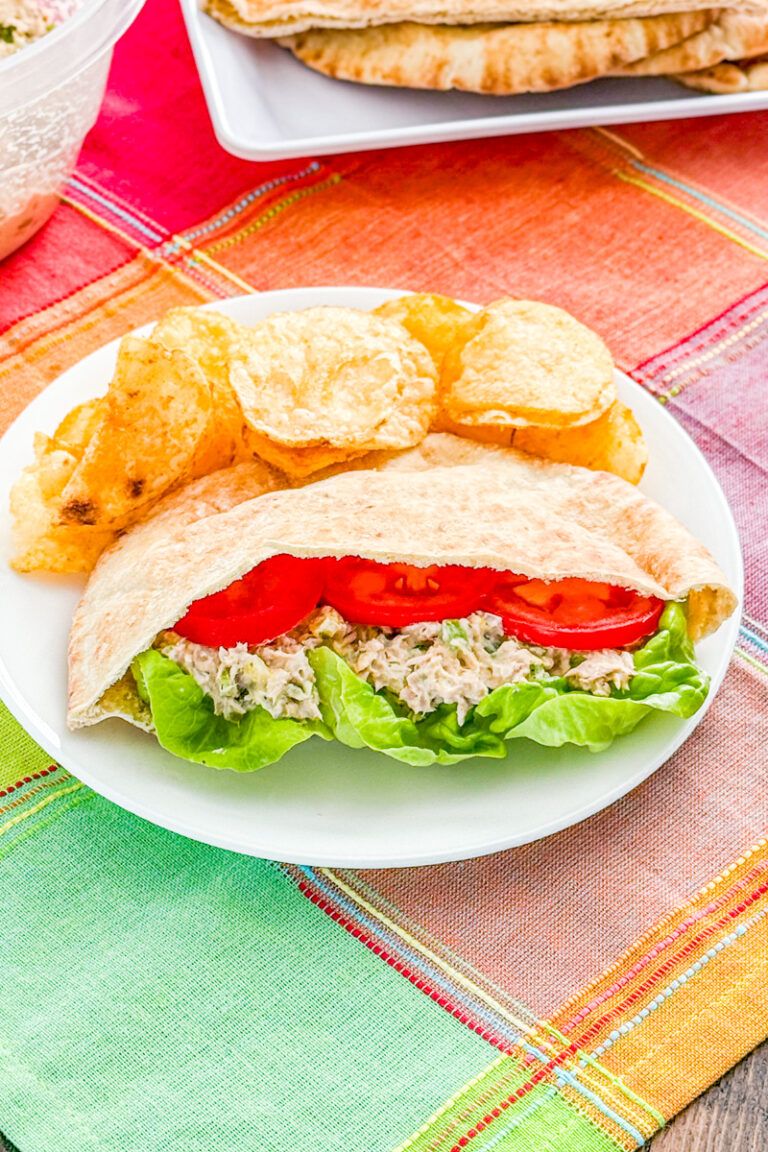 Dill Pickle Tuna Salad Pitas