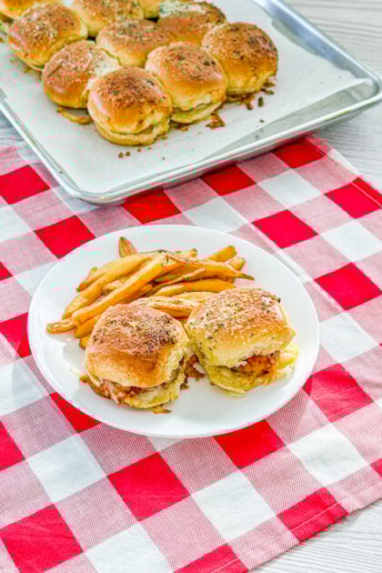 chicken parmesan sliders