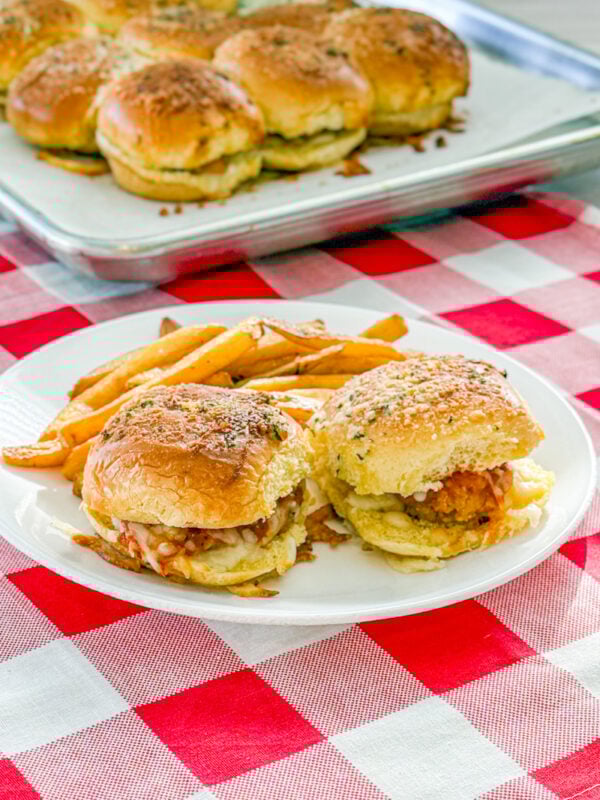 Easy Parmesan CHicken Sliders