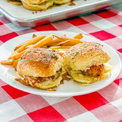 chicken parmesan sliders hawaiian rolls