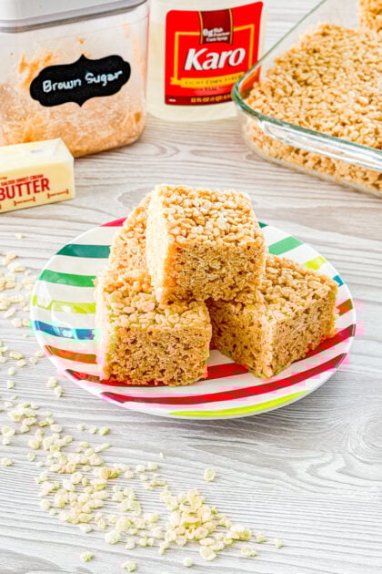 salted caramel rice krispie treats