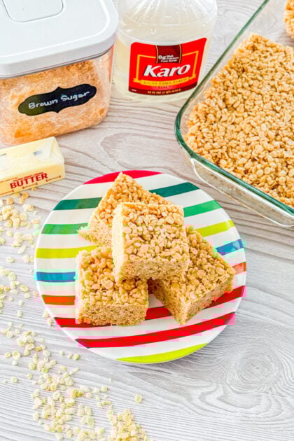caramel rice krispie treats