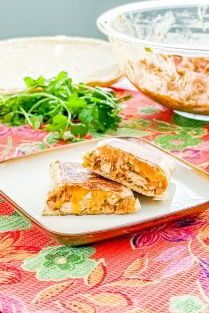 chicken enchilada wraps