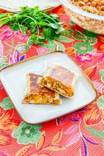 chicken enchilada wrap recipe