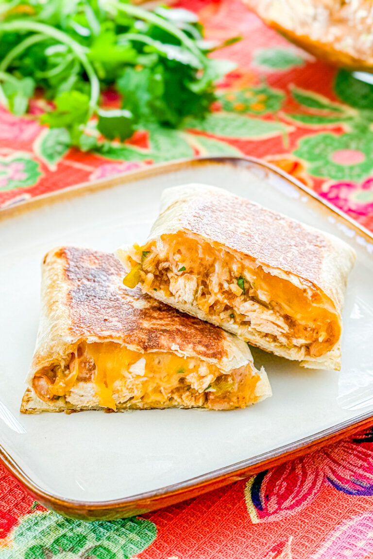 crispy chicken enchilada wraps