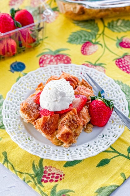bread pudding using croissants