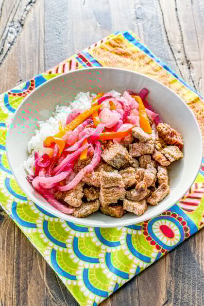 steak fajita sheet pan
