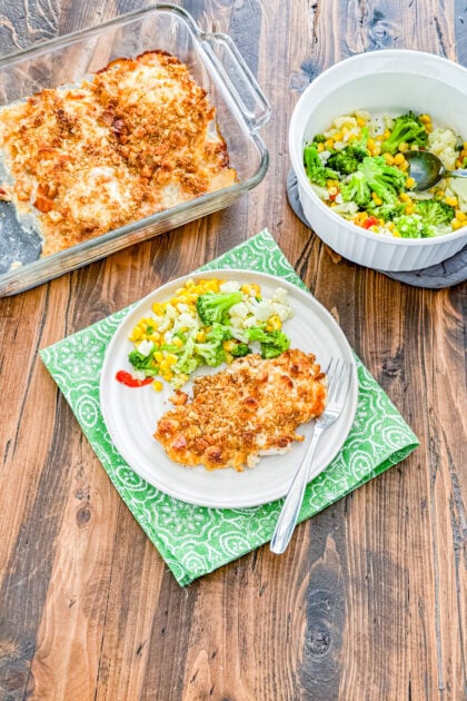 crispy chicken caesar cutlets