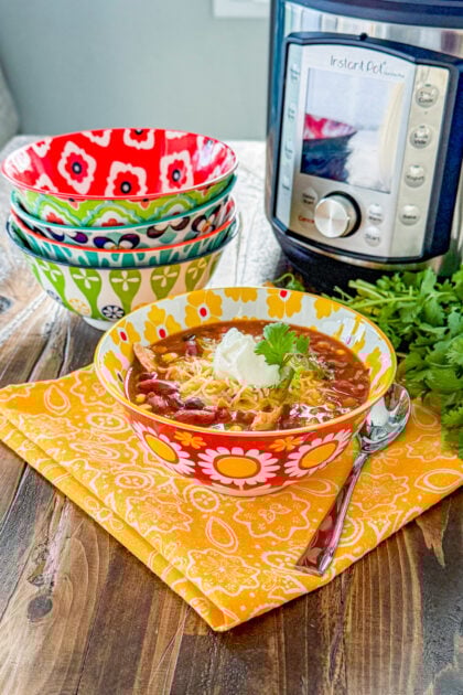 chicken taco soup in instant pot