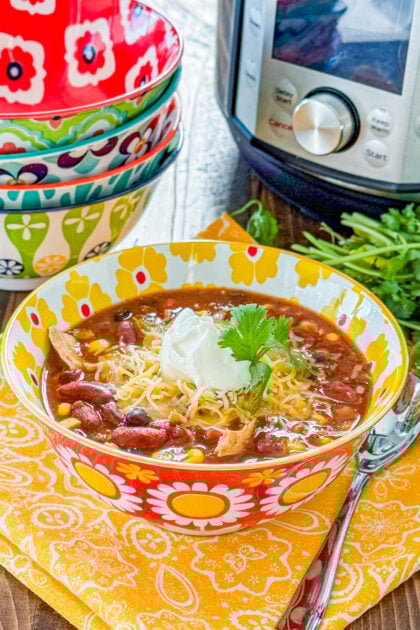 Instant Pot Chicken Taco Soup
