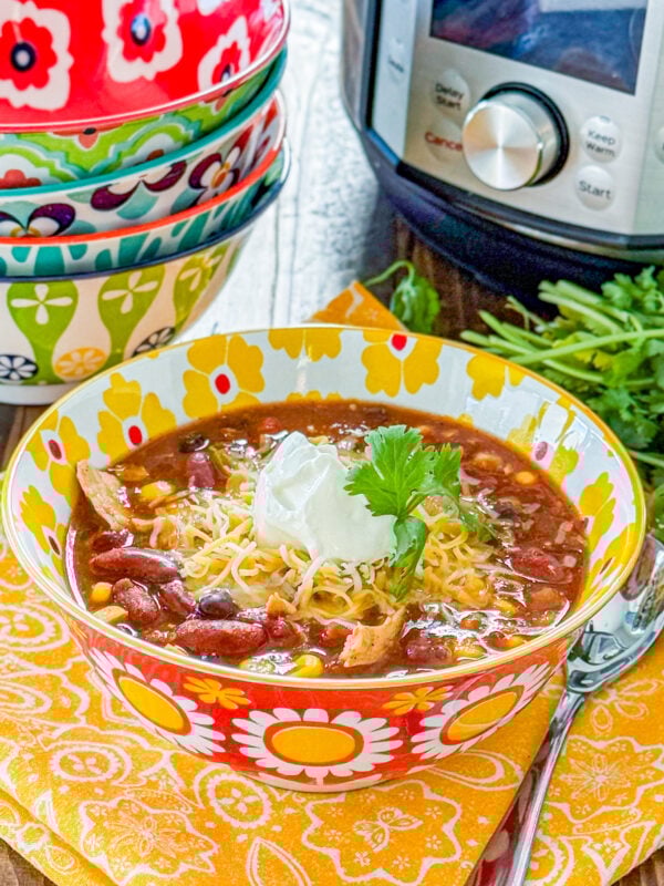 Instant Pot Chicken Taco Soup