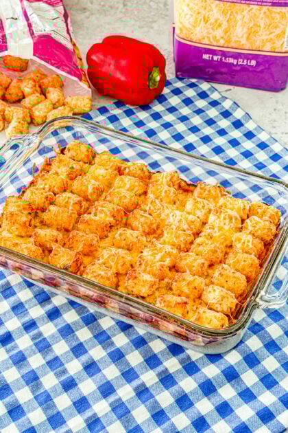sloppy joe casserole with tater tots