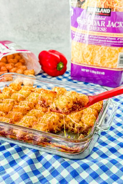 sloppy joe tater tot casserole