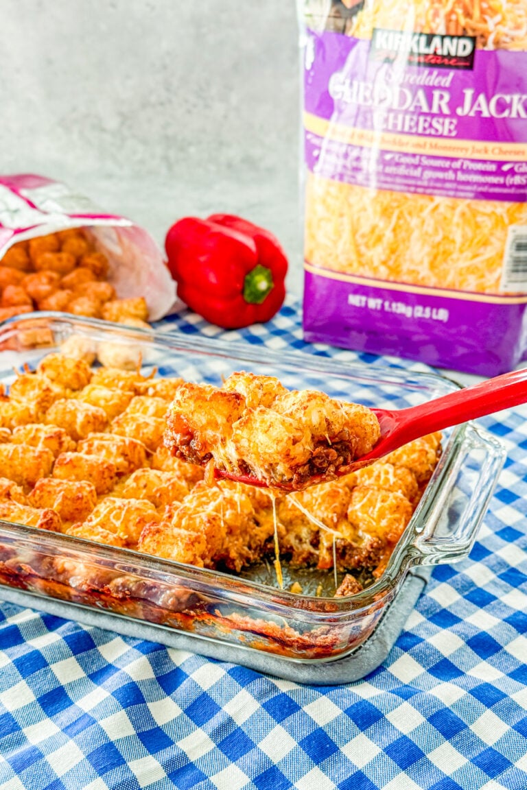 sloppy joe tater tot casserole