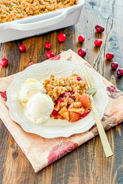 Apple Cranberry Crisp