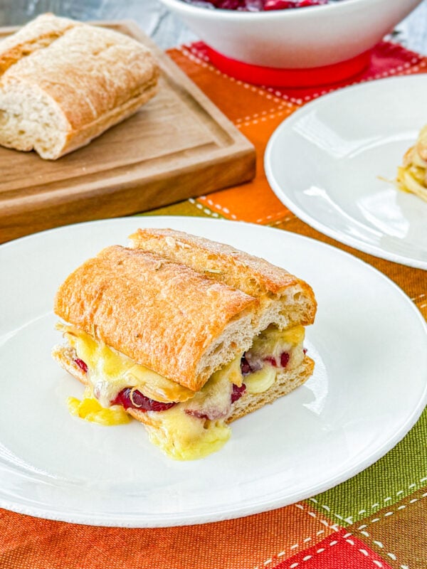 Turkey Brie and Cranberry Sandwiches