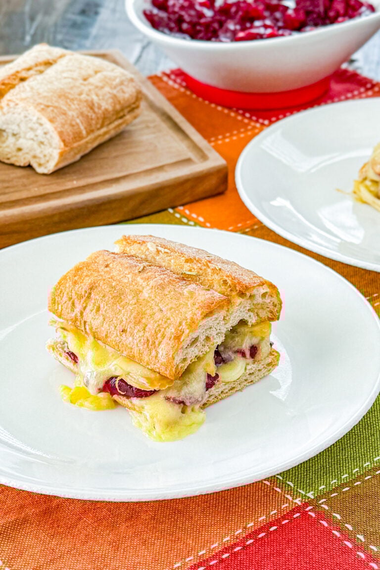 Turkey Brie and Cranberry Sandwiches