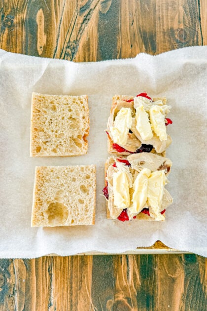 turkey cranberry and brie sandwich