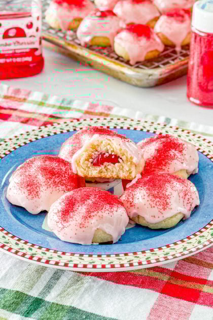 cherry almond cookies
