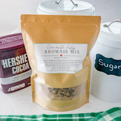 homemade brownie mix