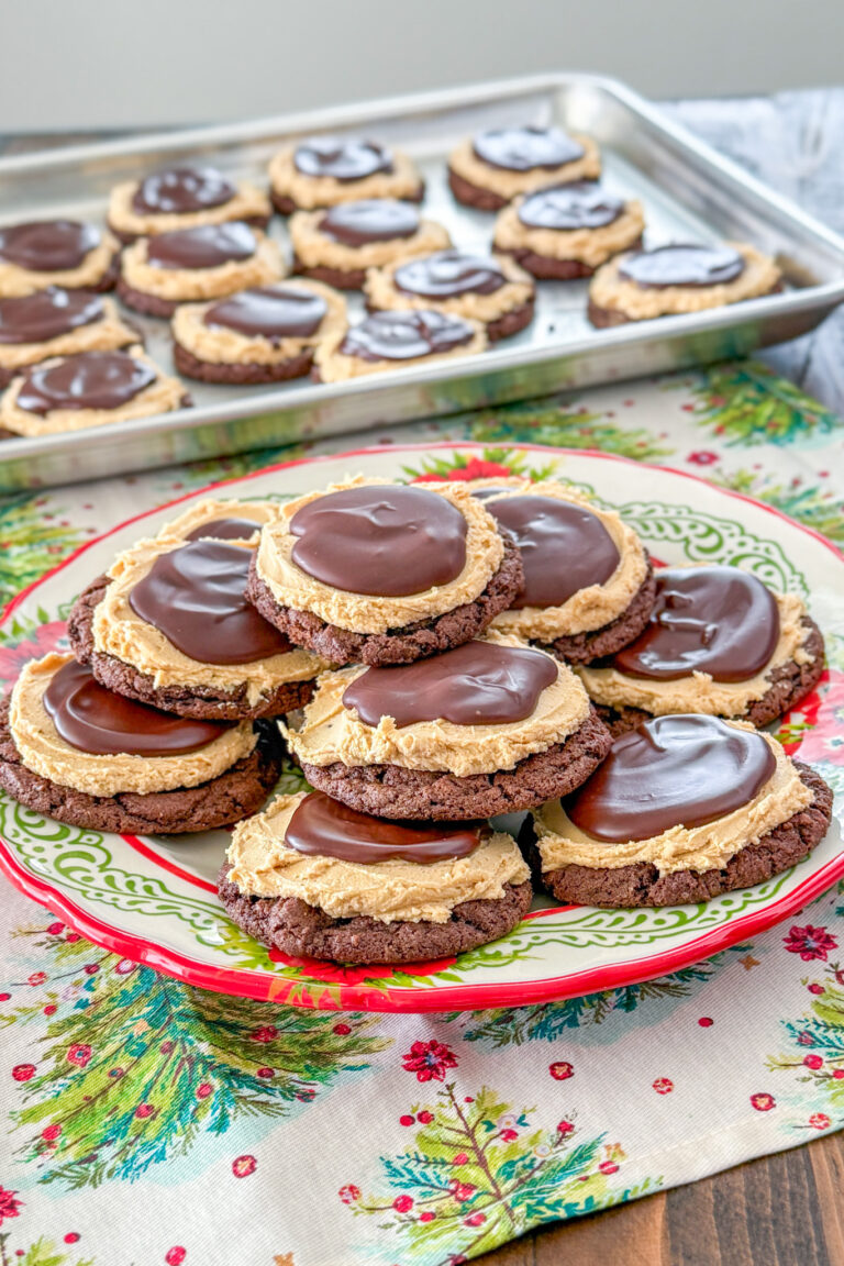 chocolate peanut butter buckeye cookies