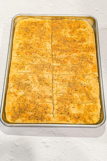 easy sheet pan breadsticks
