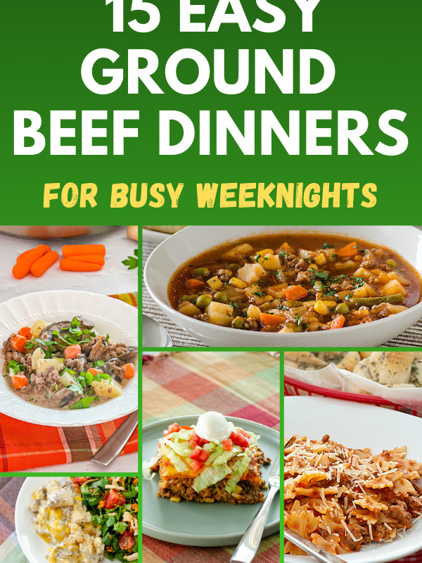 Roundup of family-friendly ground beef dinners for busy weeknights.
