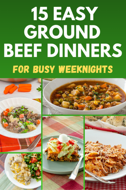 Roundup of family-friendly ground beef dinners for busy weeknights.