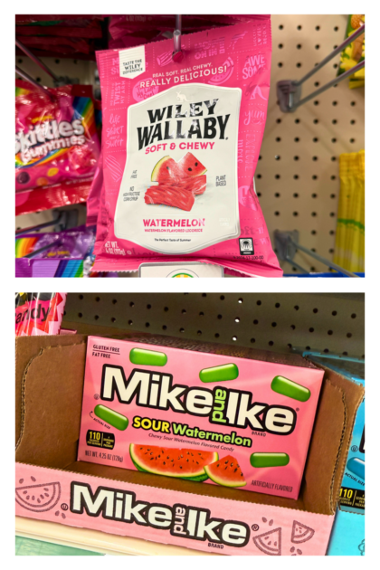 Watermelon candy ideas for You're One in a Melon gift