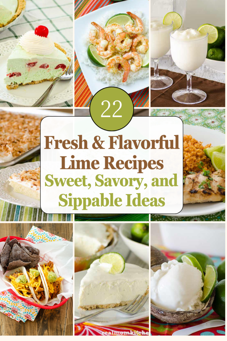 Roundup collage of easy lime recipes for spring and summer