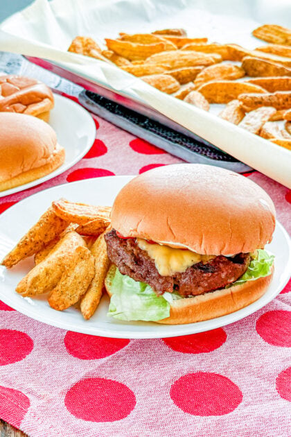 Close-up of a juicy glazed cola burger with a sweet and tangy cola glaze