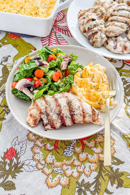 Juicy lemon dill chicken with a light herb marinade