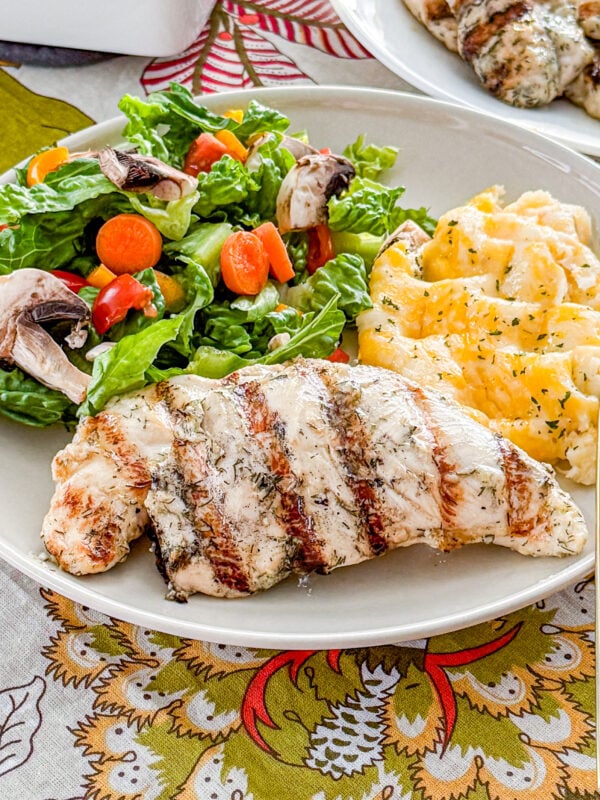 Lemon dill chicken served for an easy dinner