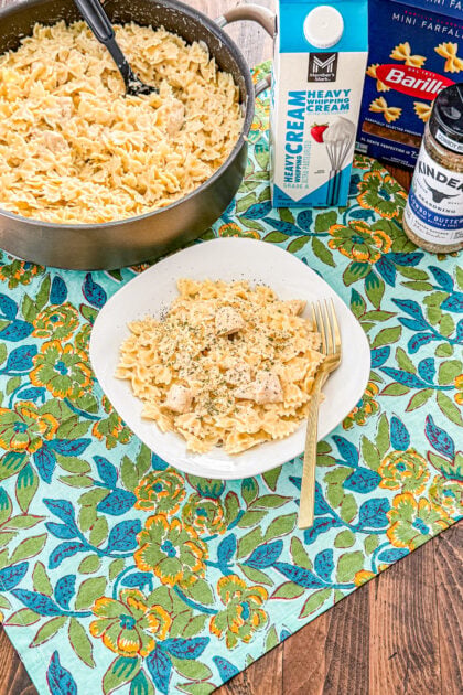 Easy creamy cowboy butter chicken and pasta dinner