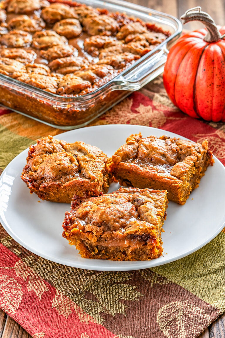 Loaded Pumpkin Caramel Bars